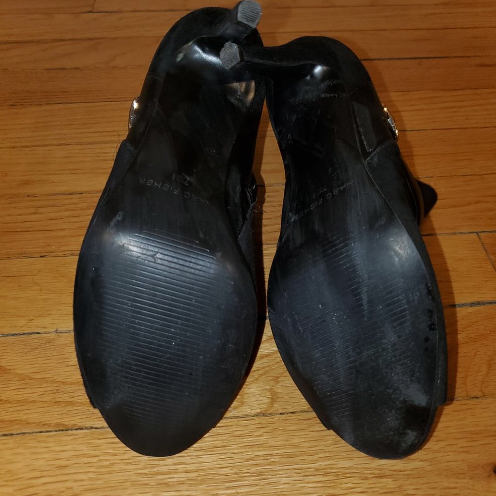 Marc Fisher Black open-toe booties - Picture 8 of 8